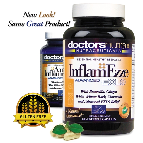 <strong>InflamEzze Anti-Inflammatory Advanced EXL9!</strong></br> A Natural Alternative!
