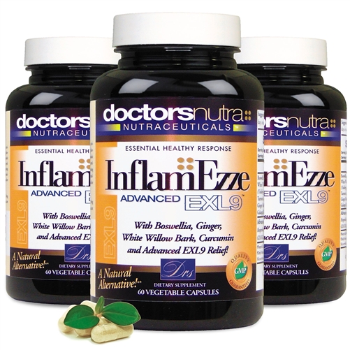 <strong>InflamEzze Anti-Inflammatory Advanced EXL9!</strong></br> A Natural Alternative! (PACK OF 3)