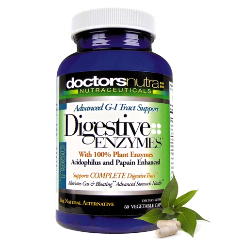 <strong>GI-Digestive Enzymes G-I Ezze-24 Complete!</strong><br><i>With Herbs & Enzymes for Optimal Digestive Support <br>Monthly Auto-Ship Advantage</i><br>60 Count Size
